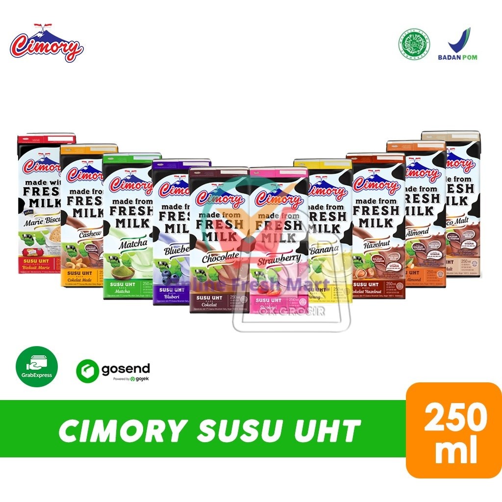

Cimory Fresh Milk / Susu UHT 250 ml (KHUSUS INSTANT) - Online Fresh Mart Denpasar