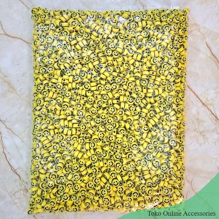 1 Pon @450gr Manik Manik Huruf Smile  Manik Manik Gelang