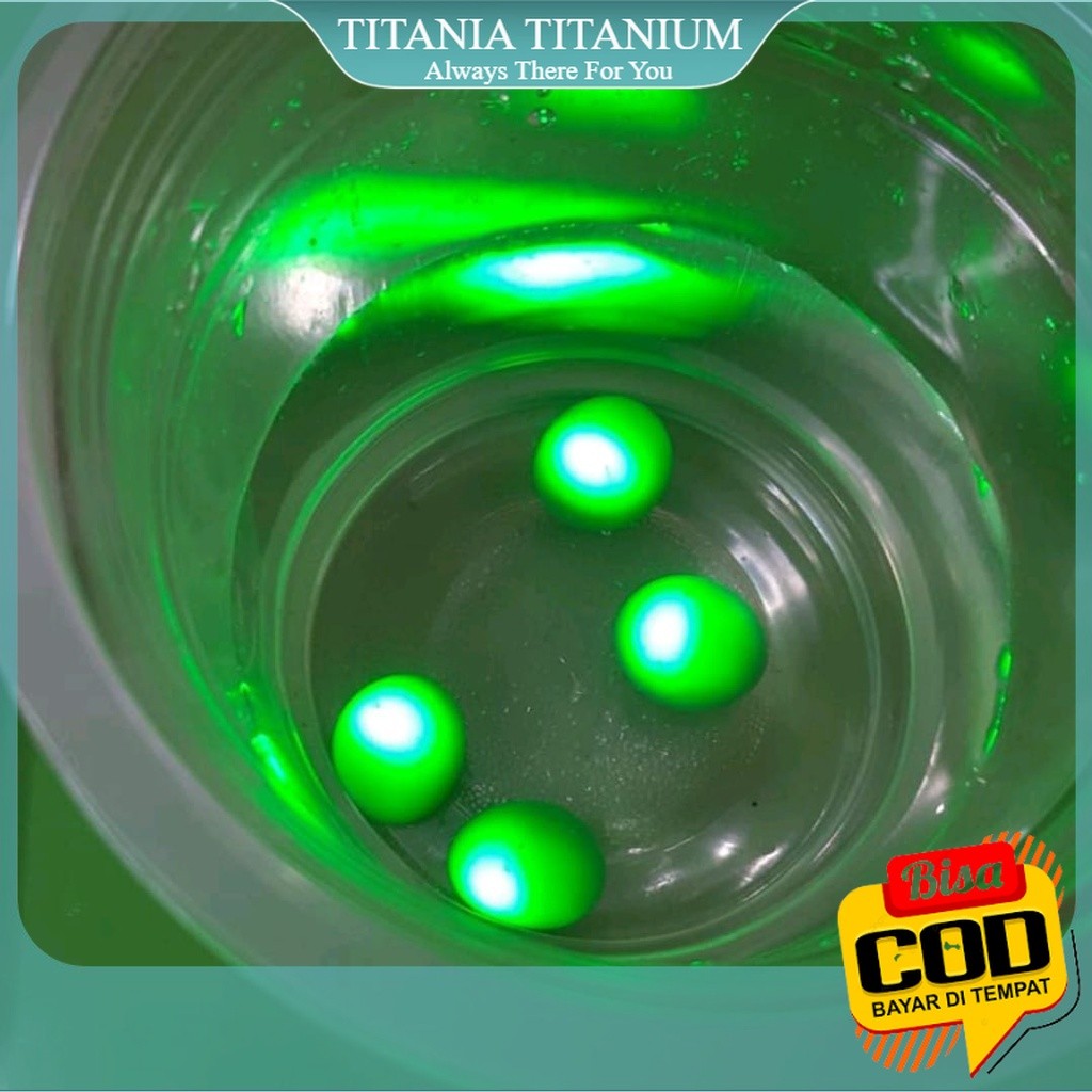 TITANIA AYO COD. Batu Viral Menyala warna Hijau Jamburd Bisa Menyala Didalam Air, Ajaib Murah Meriah