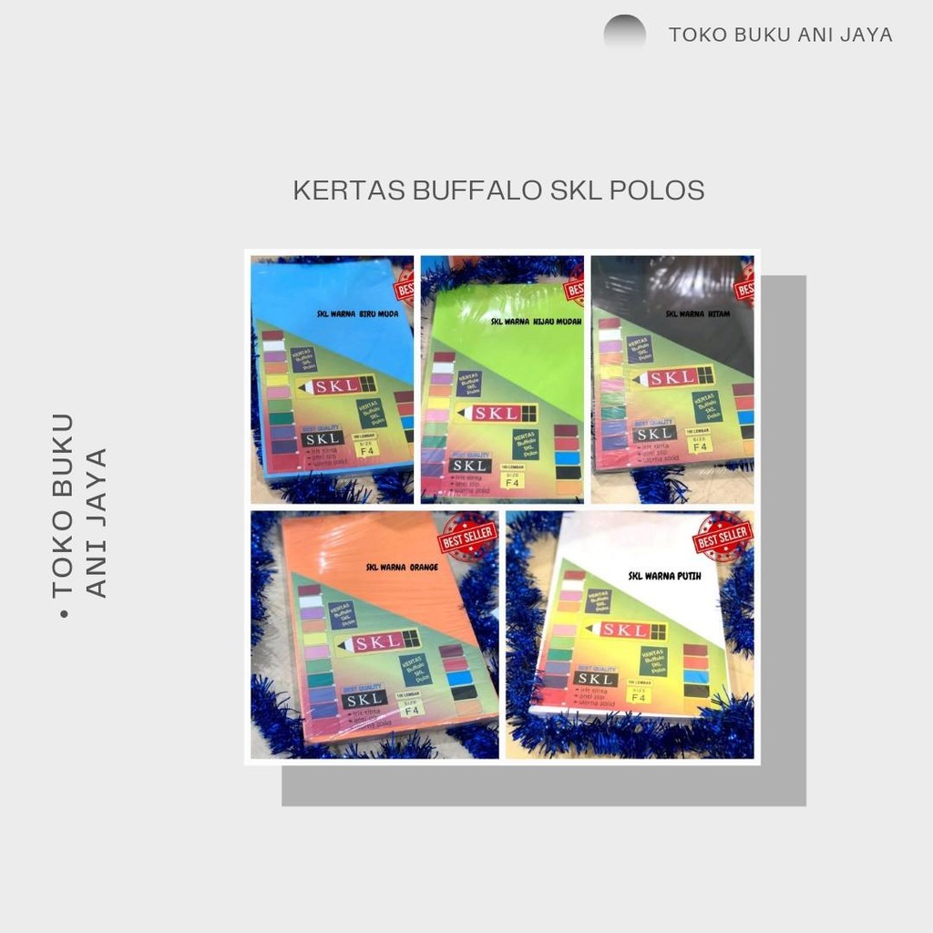 

KERTAS SKL BUFALO POLOS (1 PAK ISI 100 LEMBAR)