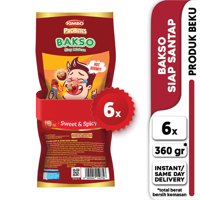 

KIMBO Probites Bakso Sweet & Spicy 6 Pack