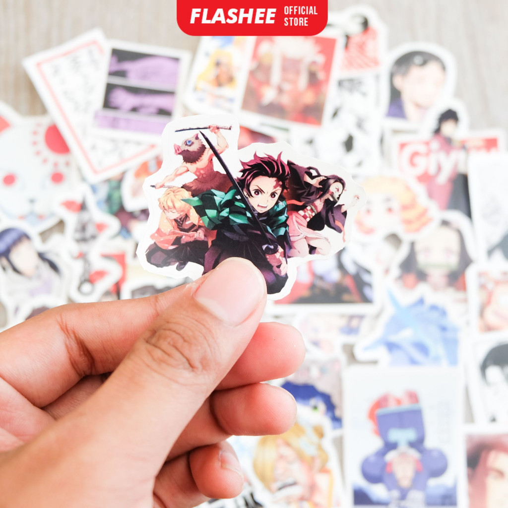 

Flashee Anime Version Stiker Tempel DIY Karakter Demon Slayer One Piece AOT Naruto SPYXFAMILY Stiker Anime Jurnal Tempel Kawaii