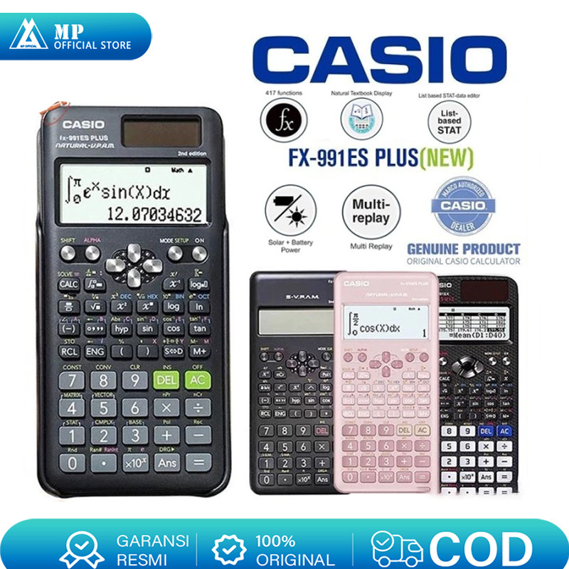 

Kalkulator Scientific Casio ilmiah FX-991EX/991ES-Plus Calculator Scientific Casio Kalkulator Casio Scientific 417 Fungsi/Dua Sumber Tenaga Baterai Dan Tenaga Matahari/40 Konstanta Rumus