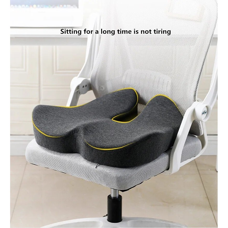 

Zeby Rebound Memory Foam Office Chair Cushion Woman Tailbone Pelvis Orthopedic Medical Lady Seat Cushion Beautiful Buttocks Pad