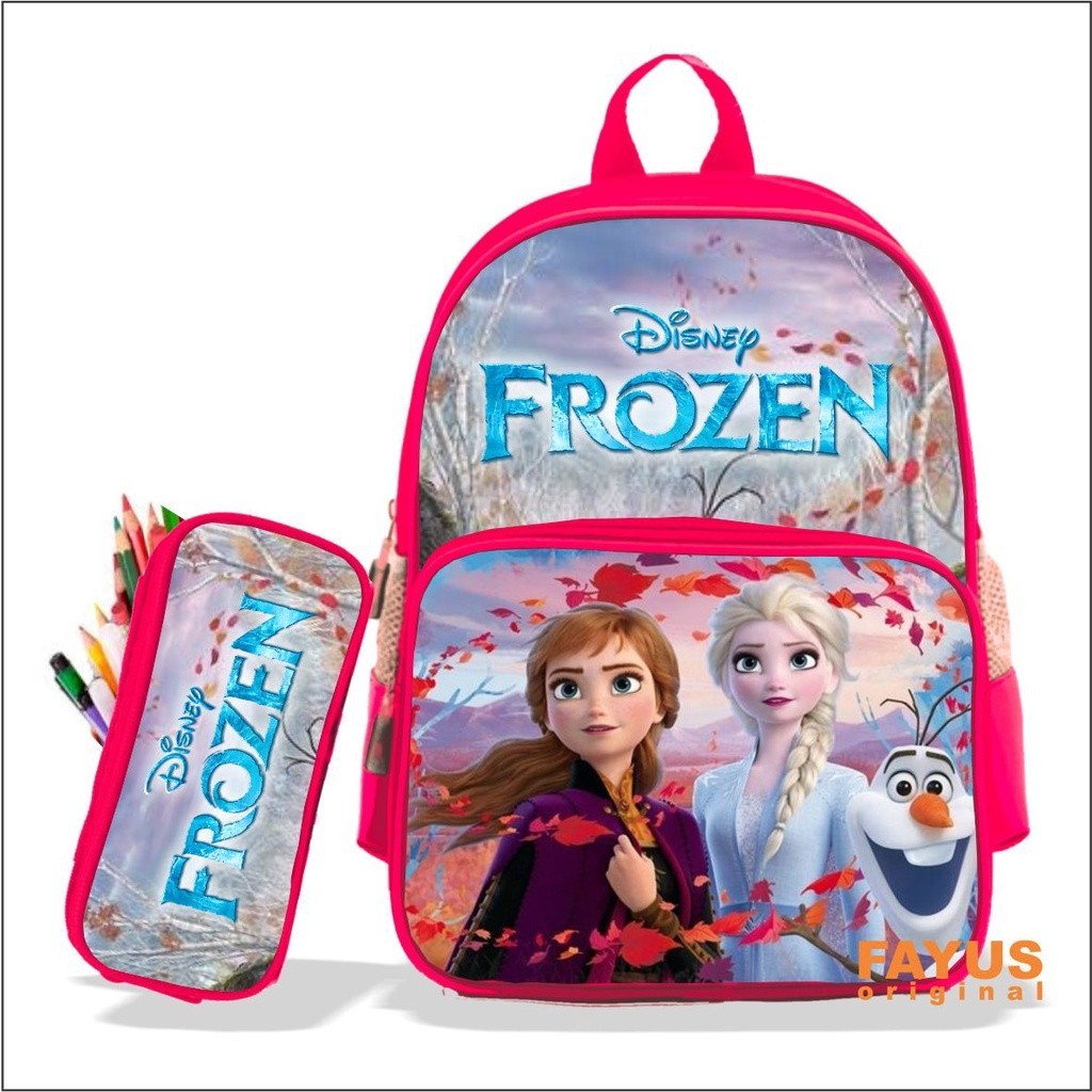 Terbaru Ada Harga promo Tas Sekolah Ransel Anak Perempuan Kelas TK-4 SD Karakter FROZEN - Tas Ransel
