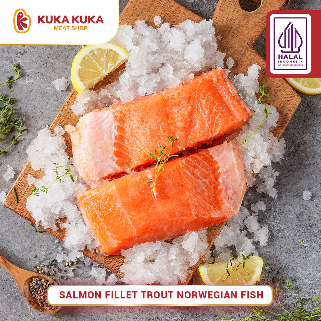 

Fish Salmon Fillet Trout Norwegian Portion - 100gram Premium