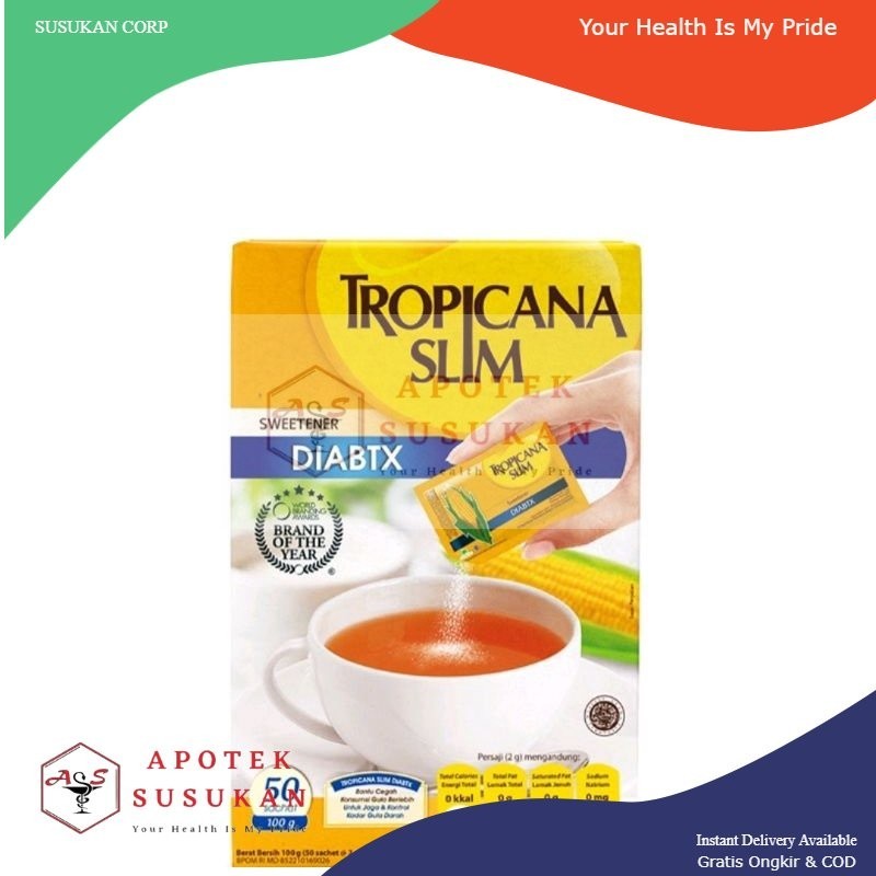 

Tropicana Slim Diabtx Sweetener isi 50 Sachet Pemania untuk Diabetes