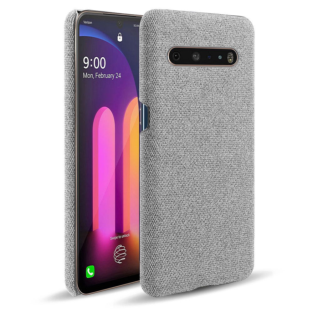 Cloth Cases For LG V60 ThinQ 5G Case Slim Retro Cloth Hard Phone Cover For LG V60 ThinQ 5G LM-V600 6