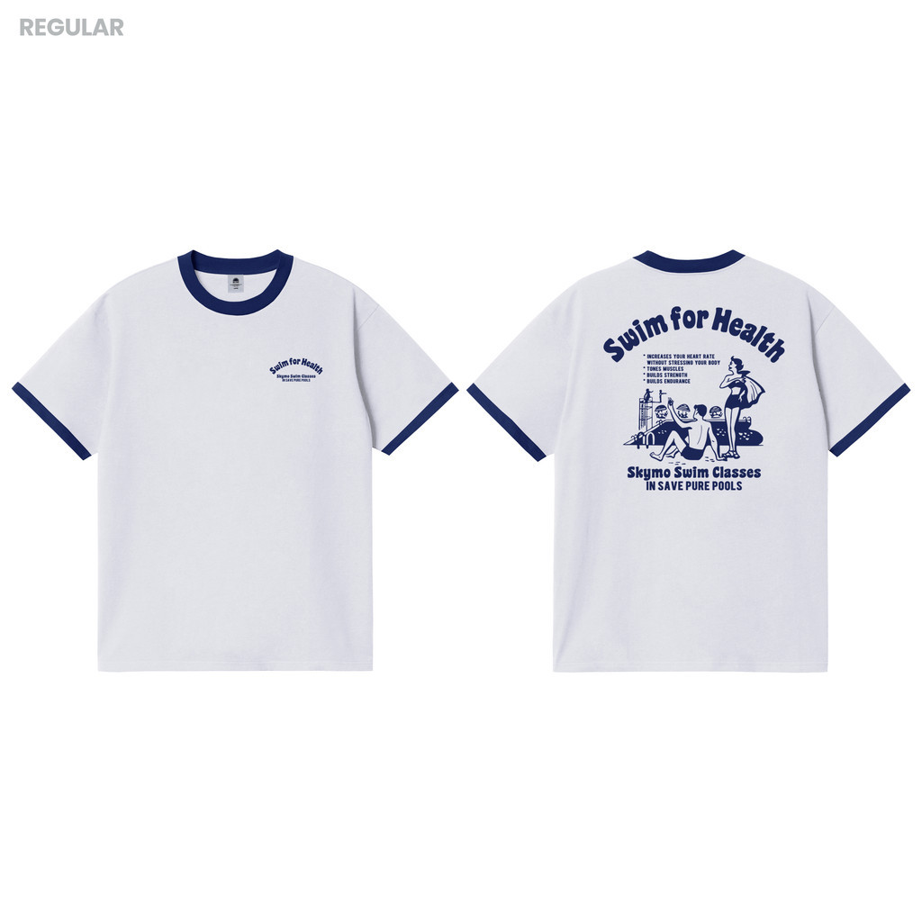 Skymo Apparel Tshirt Swim White Skymo Apparel