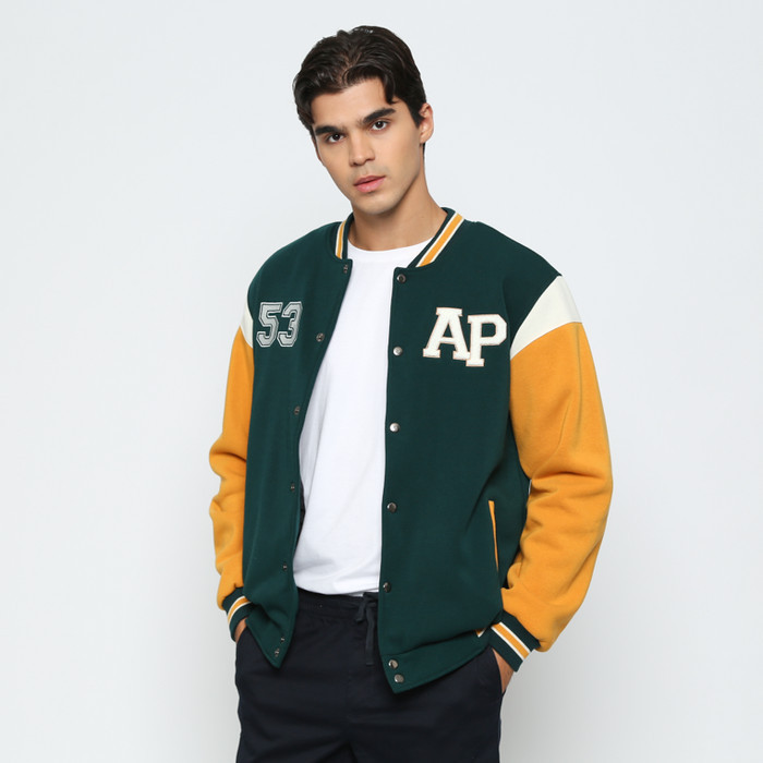 ARNOLD PALMER Jaket Varsity Hijau Pria - P-CIBG04-G5