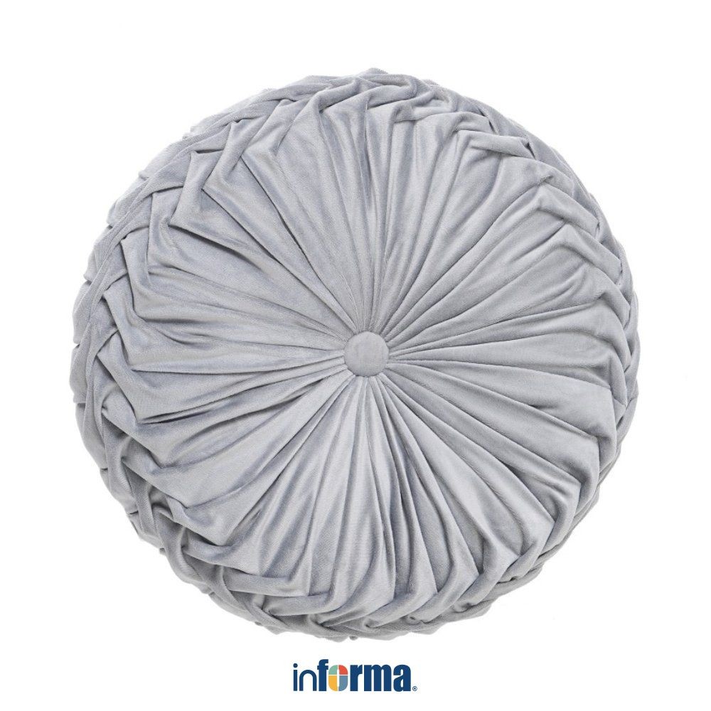Informa Summer Retreat Bantal Sofa Round 40x40 cm - Abu-Abu Cushion Sofa Bantal Kursi Tamu Bantal Ke