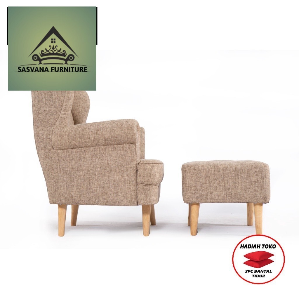 (FREE BANTAL TIDUR) Sofa Quenny 1 Seater harmony living  CIREBON SASVANA FURNITURE