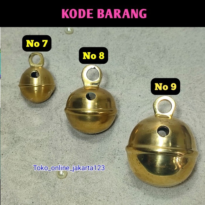 New Arrival kerincingan kuningan no 6 klintingan kuningan Uk paling besar jumbo - klintingan no9