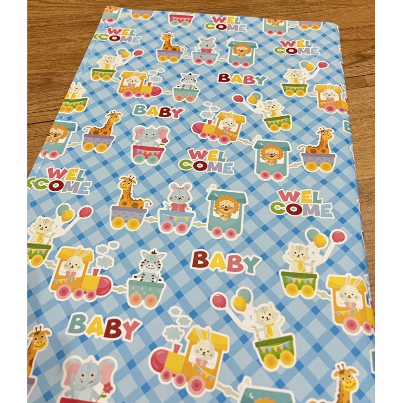 

Kertas kado welcome baby animals