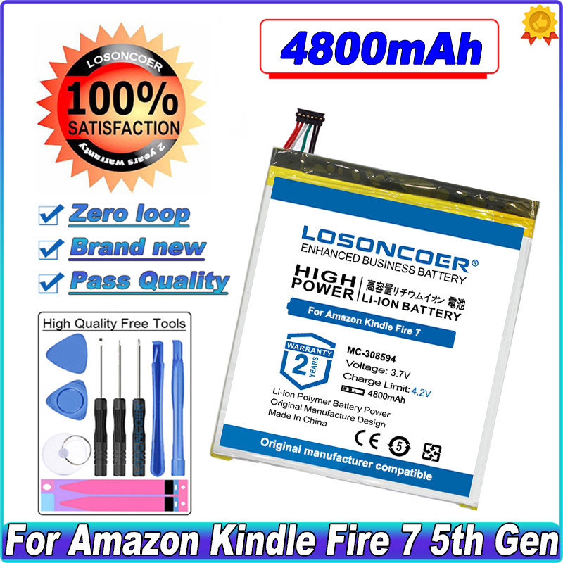 4800mAh MC-308594 Battery For Amazon Kindle Fire 7 5th Gen SV98LN B01GEW27DA Kindle Fire 7" Generati