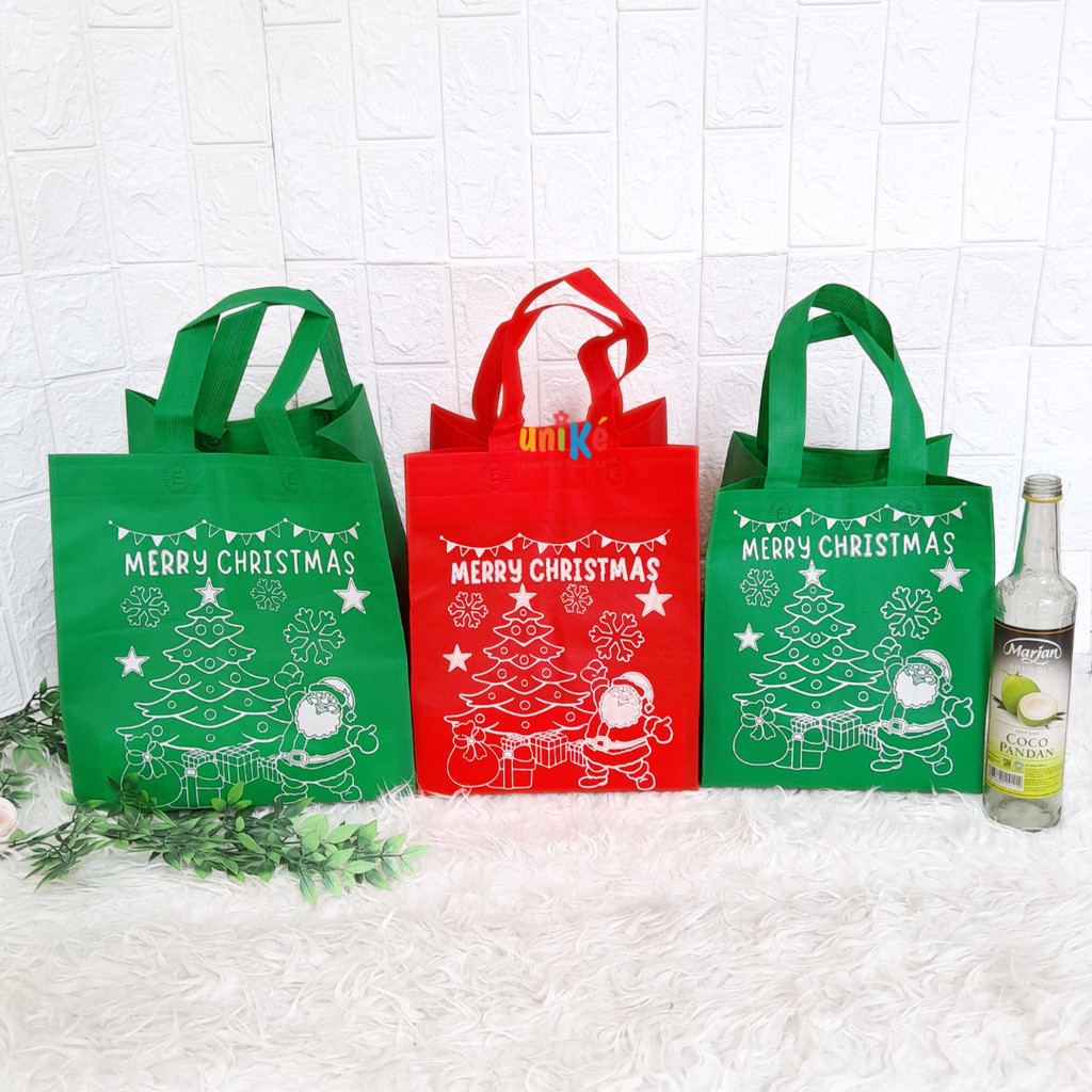 

Tas Hampers Natal / Goodie Bag Spunbond Handle Box Nasi Kotak D20 D22 D25 / Bingkisan Parcel HBPA