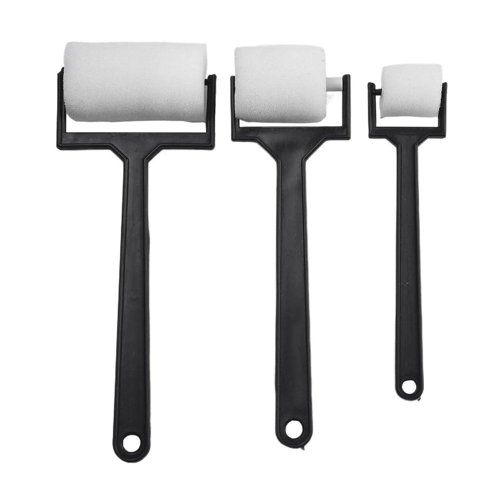 

3/6PCS Sponge Rollers Brush To Paint Color Wall Stick Craft Tool White Sponge Brush Foam Painting For Children Draw DIY