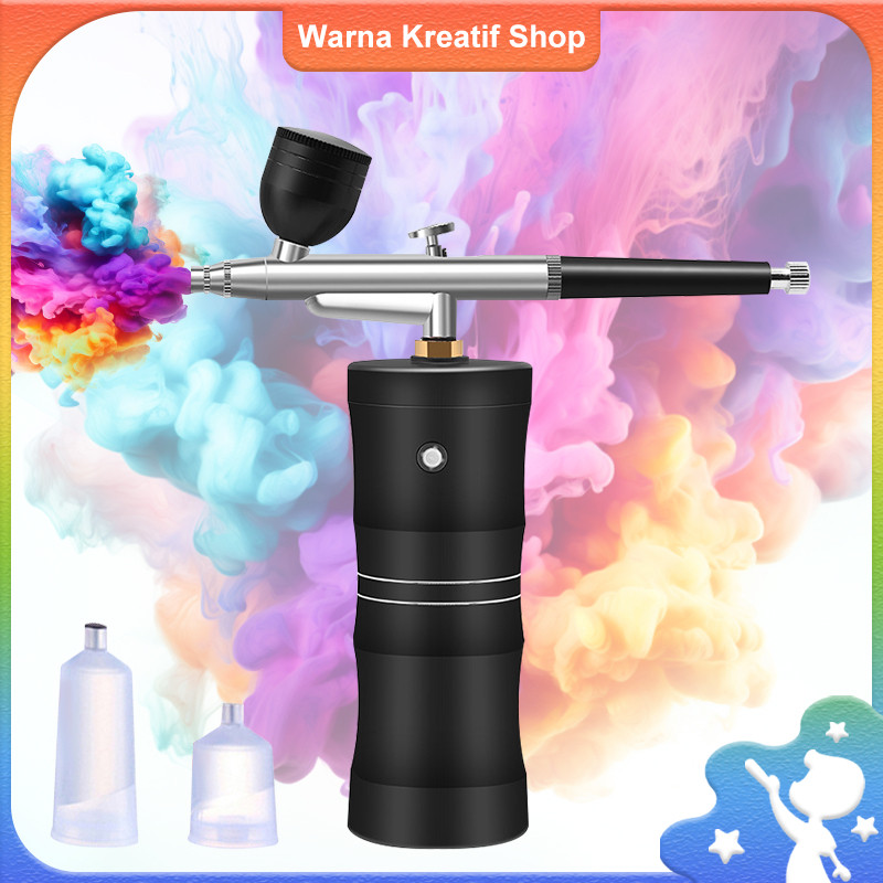 

Kondisi Bamboo Spray Gun cordless Kit Multi-Purpose Air Brush Set Art Painting Spray Model Cordless Mini Airbrush Set Spray Pump Gen Pen compressor portable make up