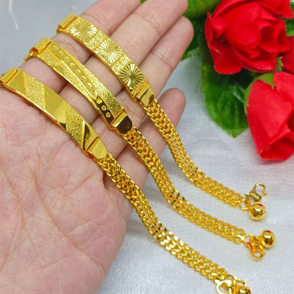 Gelang Rantai Gelang Tangan Gold Plated