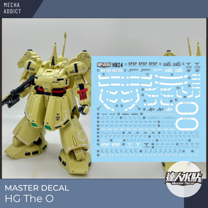 Water Slide Decal HG The O by Master Decal