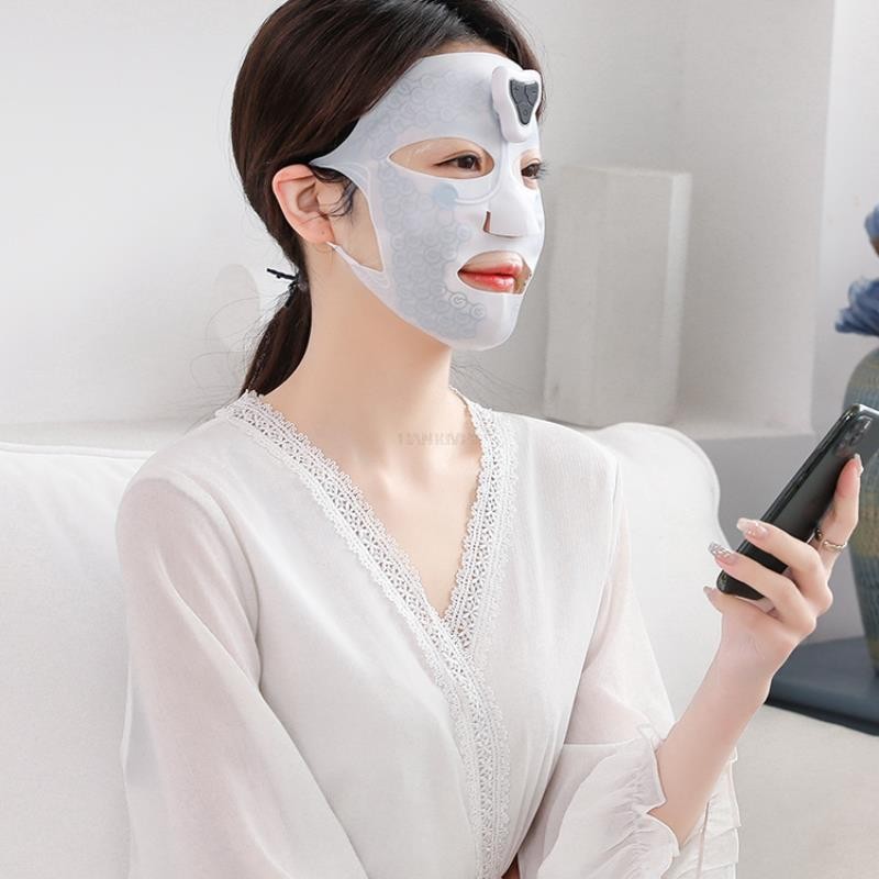 Electric Facial Mask  er Ems Magnet Pluse Vibration Beauty Massager Skin Tighten Lifting Spa Face Ma