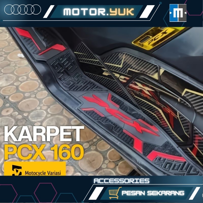 Karpet PCX 160 bordes pijakan kaki new PCX 160 original