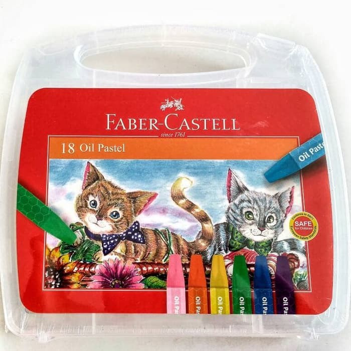 

Faber Castell Oil Pastel 18 warna Crayon Murah