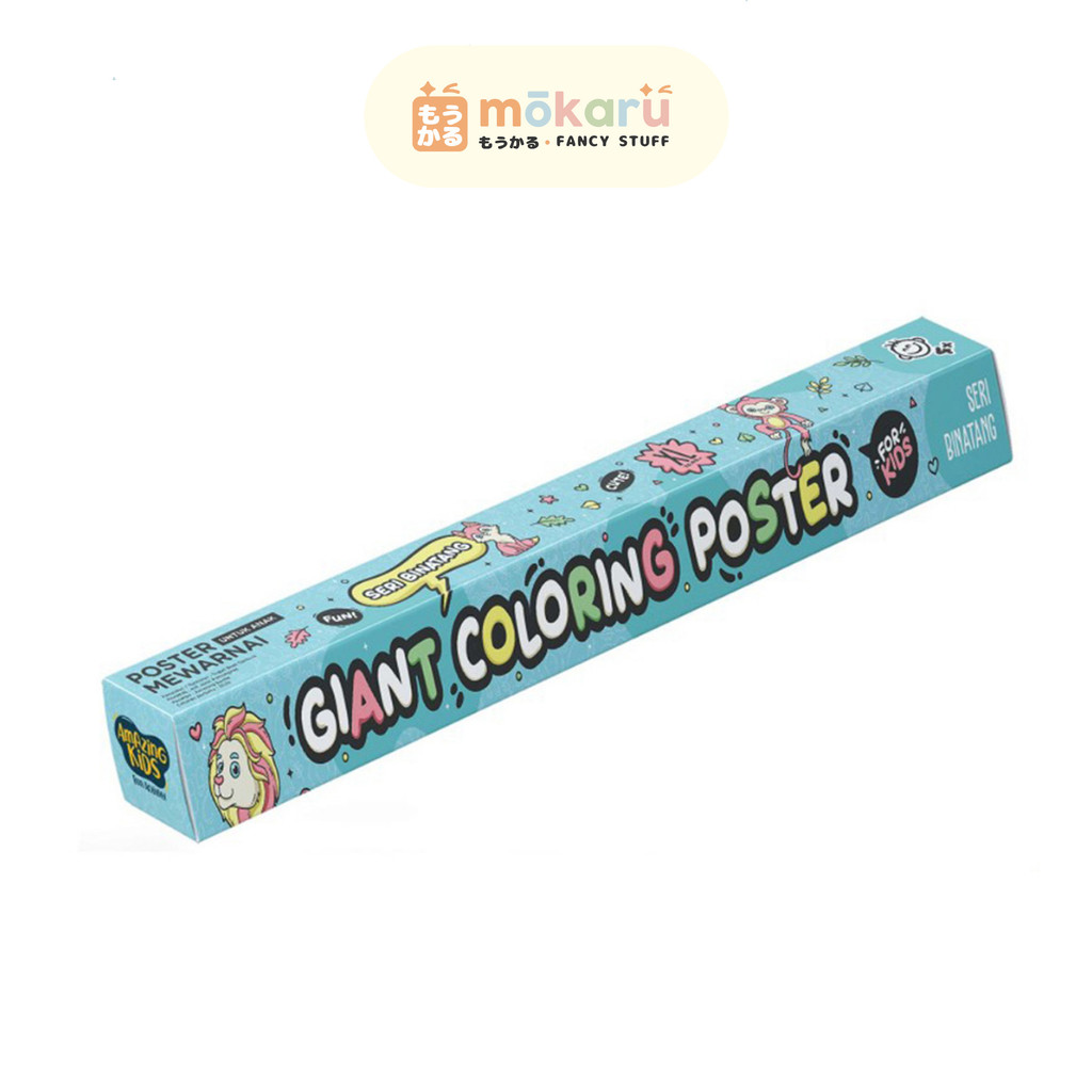 

AMAZING Giant Coloring Poster Seri Binatang / Poster Mewarnai
