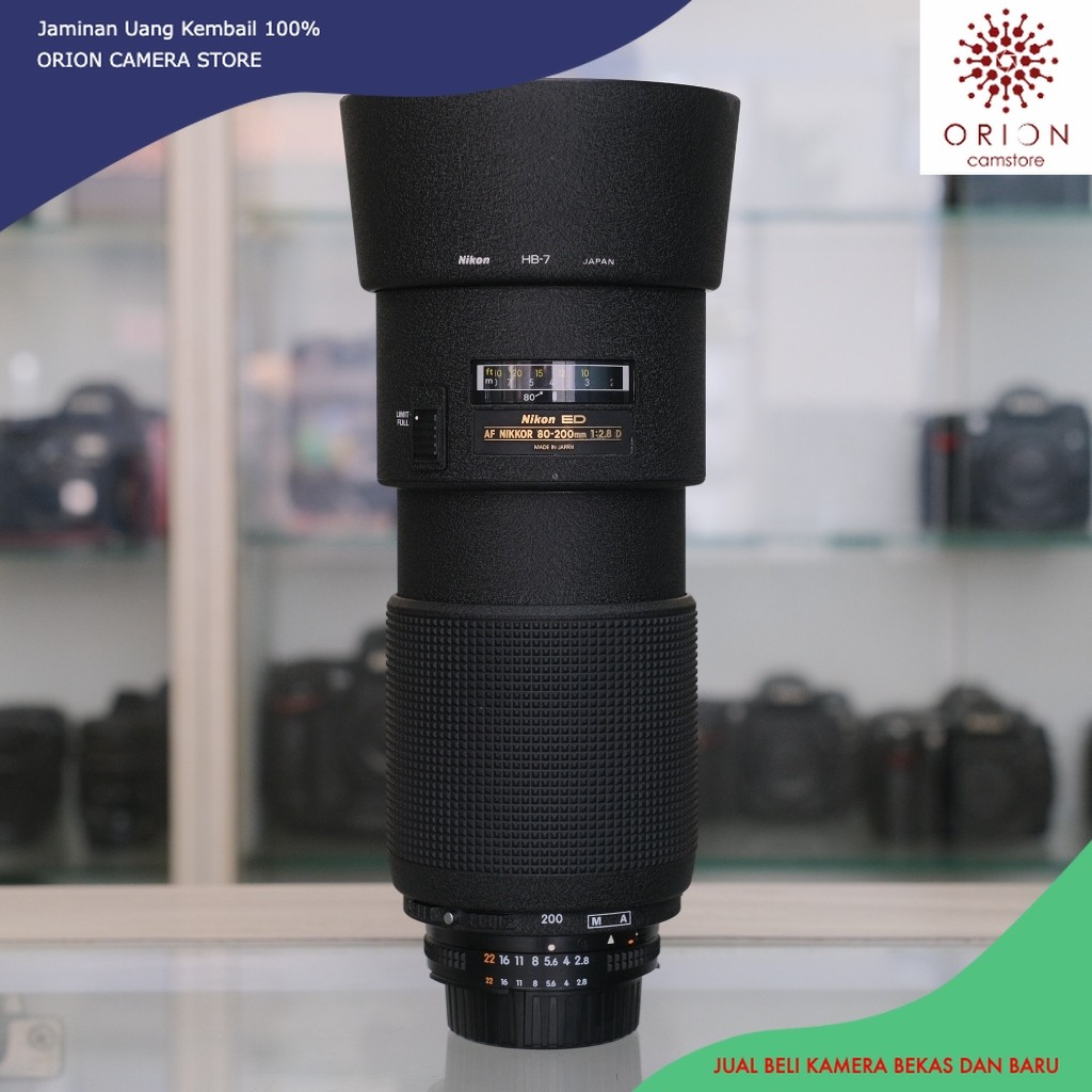 Lensa telle nikon af 80-200mm f2.8 D gen II