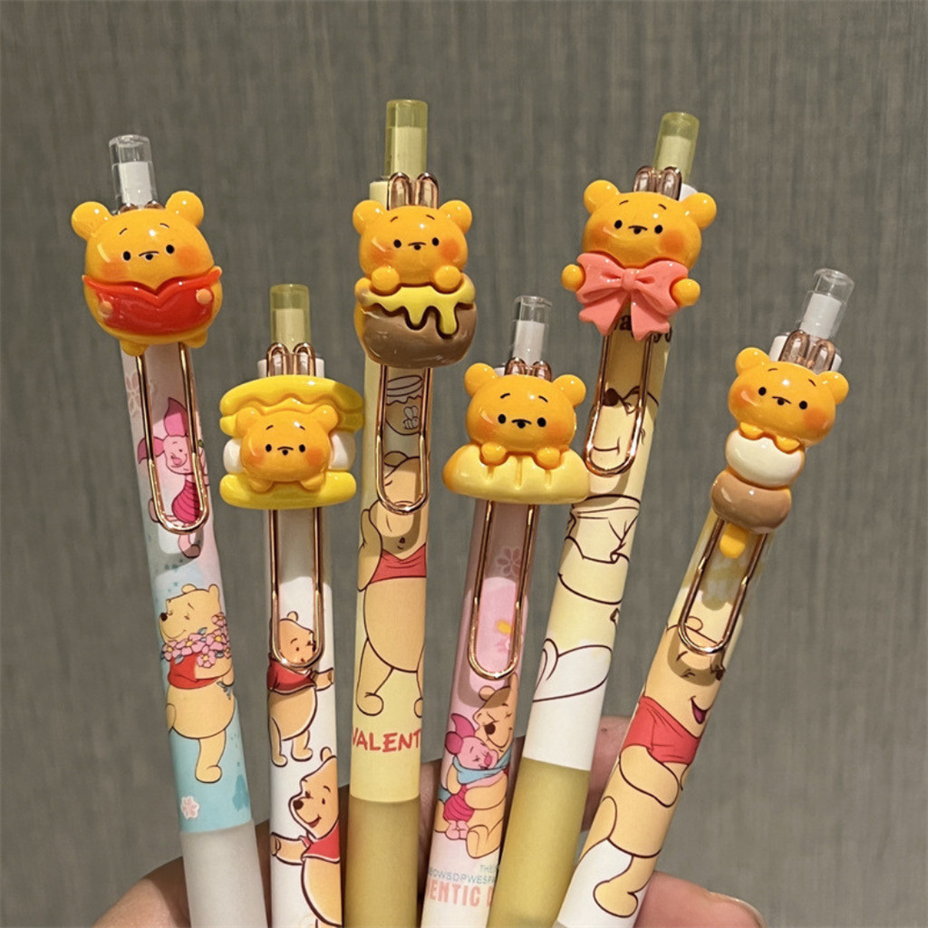 

[doodledreams] Pulpen Gel Karakter Puh / Press Cute Pen Tinta Hitam / Alat Tulis Sekolah