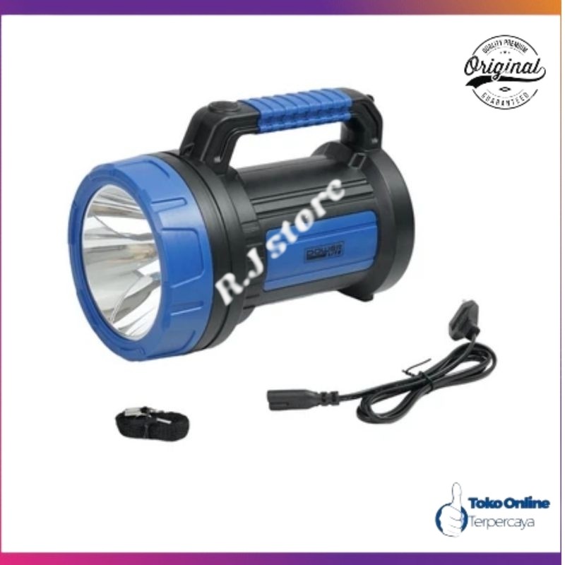 Powerlite Senter Rechargeable Dengan Lentera 7 Watt/lampu senter/lampu emergency