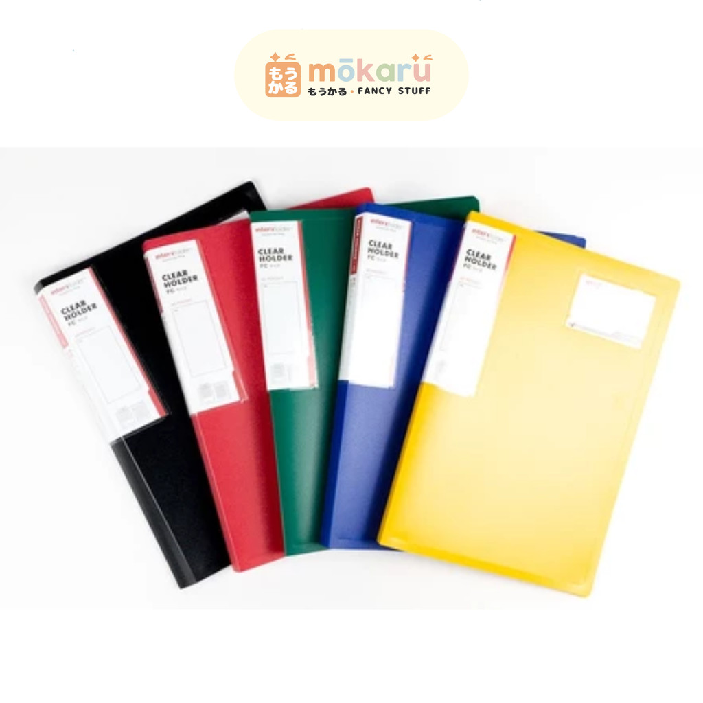 

F1 Folder One Clear Holder Isi 20 Pocket Lembar Varian Warna-Warni/ Map plastik
