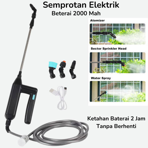 hj75rg Semprot Tanaman Elektrik  Portabel Baterai Mini  2000Mah semprotan Hama Pupuk Cair Pestisida 