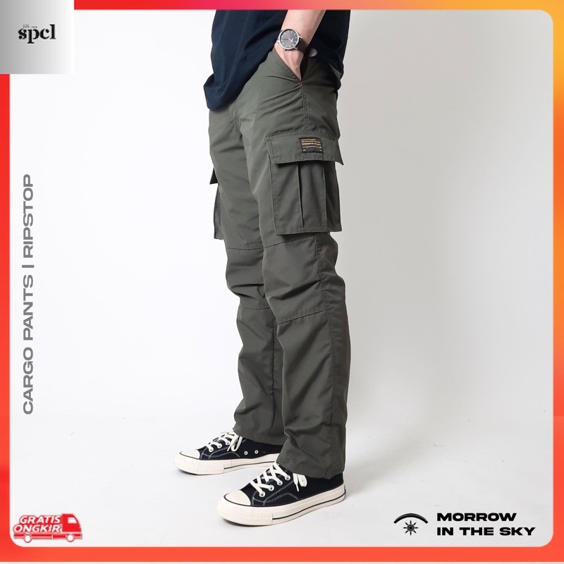Terkini / Cargo Pants - Ripstop - Straight Fit -  Morrowsky