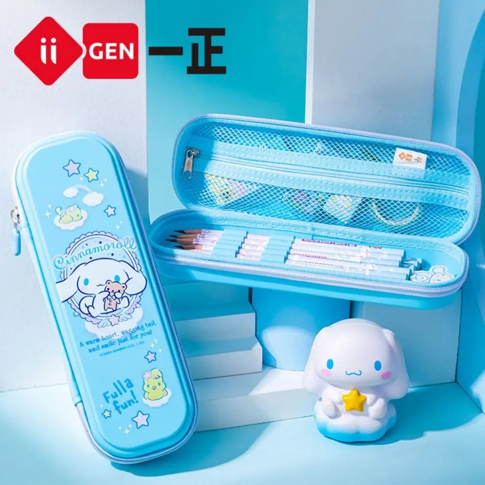 

Iigen Sanrio Cartoon Student Pp Fabric Pen Box Girl Large Capacity Stationery Box Pencil Box Student Supplies School Stationery