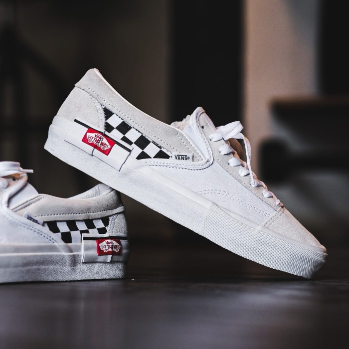 VANS SLIP ON CUT AND PASTE MARSHMALLOW WHITE ORIGINAL