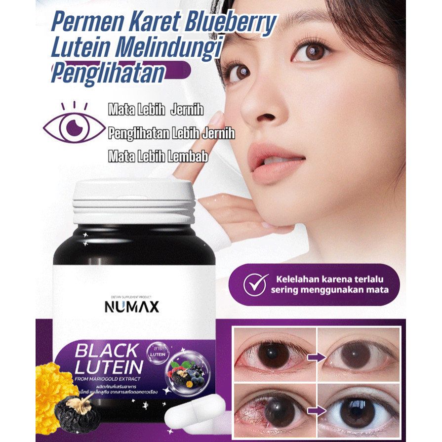 

⚡Gummy Mata Super⚡Permen Karet Blueberry Lutein-Ekstrak Blueberry + Lutein, Anti Lelah Mata & Digital Fatigue!