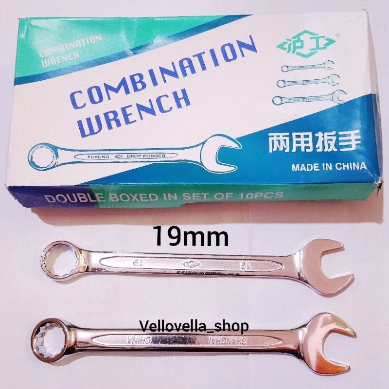 Kunci Ring pas Fukung 19MM / Kunci Ringpass Fukung / Kunci kombinasi combination Wrench Fukung