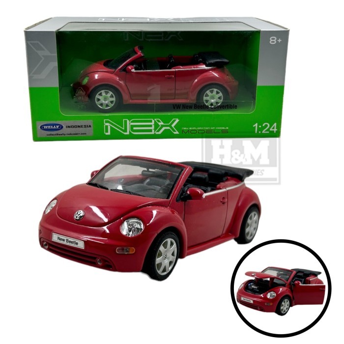 Welly NEX 1:24 VW New Beetle - Merah