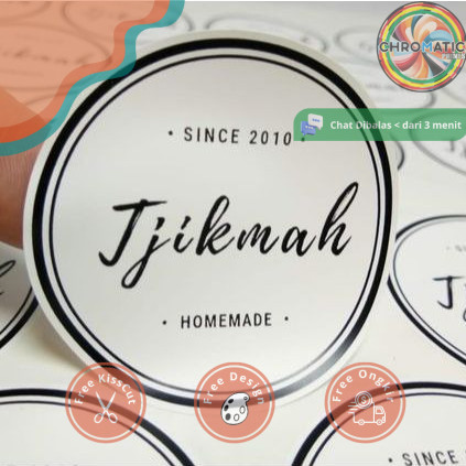 

chromatic Print & Cut Sticker A3+ Cetak Kiss Cut Stiker Label Vinyl Doff/Glosy Tahan Air