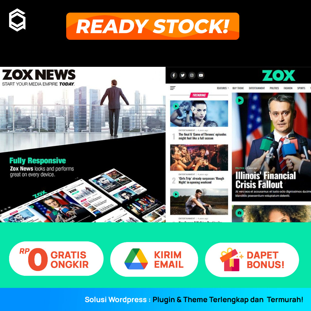 Zox News Wordpress Theme News Magazine Professional Premium