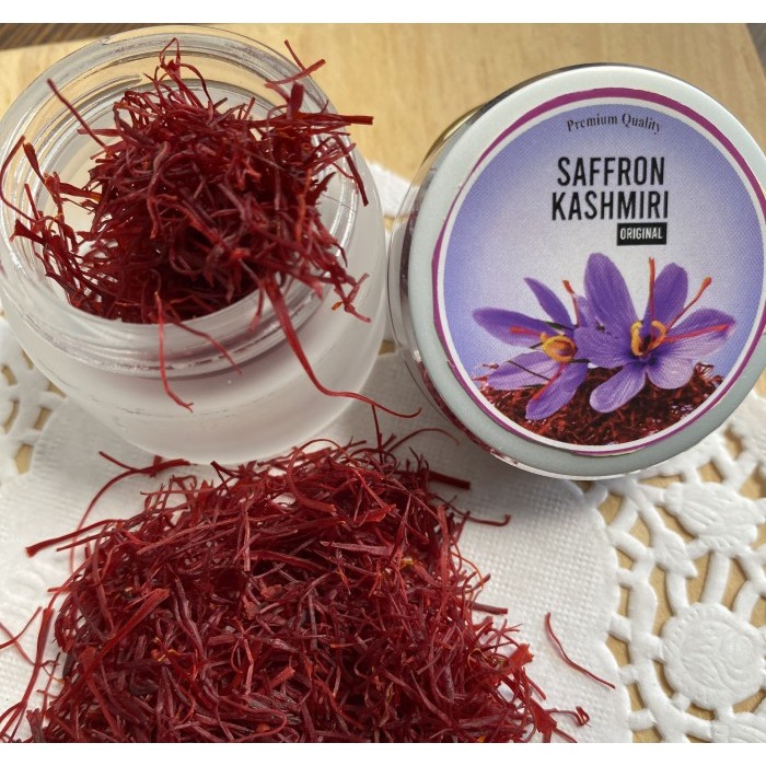 

Saffron Kashmir Safron Kashmiri Original Sapron Asli Premium 1g
