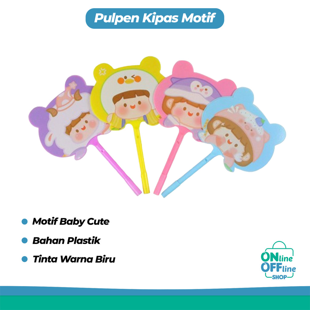 

Pulpen Kipas Motif Baby Cute Poni Lucu Warna Pulpen Anak 1195