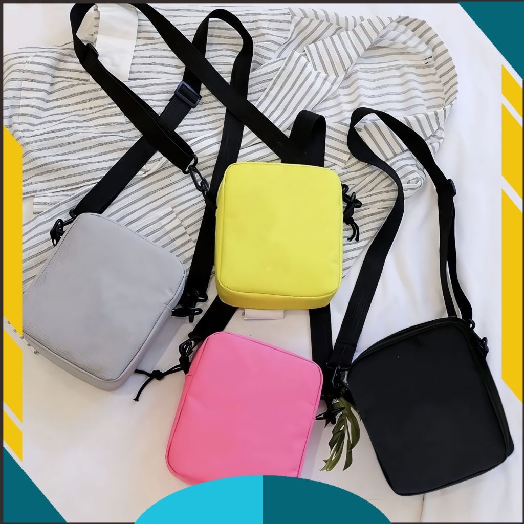 MP Tas Selempang Polos Anak Laki laki dan Perempuan Fashion Kids 06