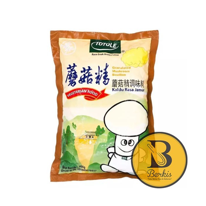 

Totole Kaldu Jamur 400 Gr / Kaldu Vegetarian