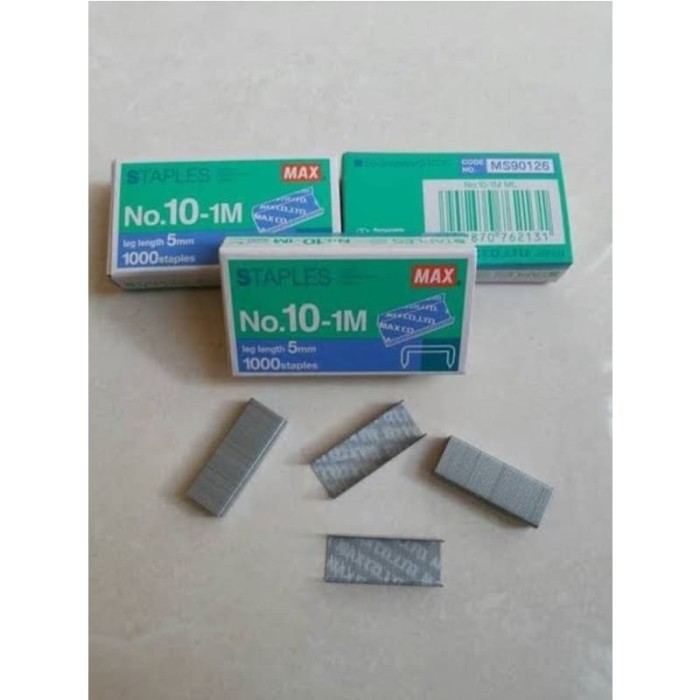 

READY Original Japan Isi staples MAX No.10 - 1M Kecil Ujung Tajam Lancip