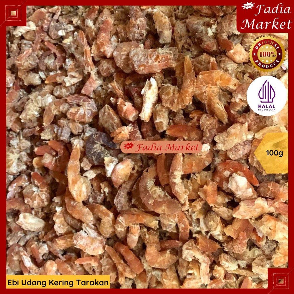 

Ebi Udang Kecil Kering Tarakan Bahan Pempek Lontong Cap Gomeh 100g