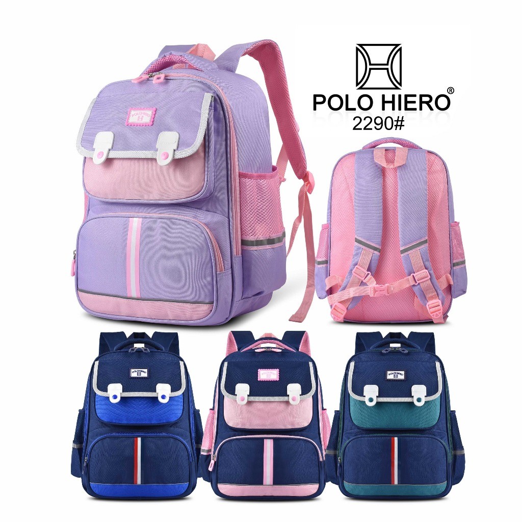 PROMO Polo Hiero Tas Sekolah Polo Hiero 2290 Tas Ransel Anak Sekolah