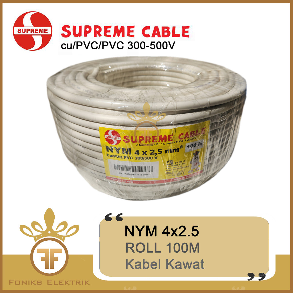 Kabel Supreme NYM 4x2.5 4x2,5 Roll 100M