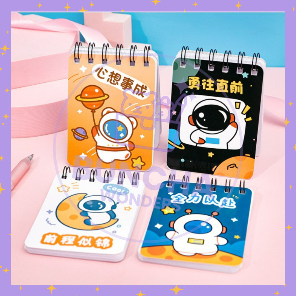 

BW PROMO COD - Buku / Notebook Mini Ring A7 Motif Astronot Space Lucu Import Warna